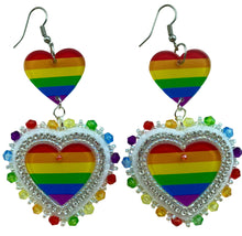Load image into Gallery viewer, Rainbow hearts