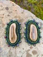 Load image into Gallery viewer, Caribou antler and quills earrings