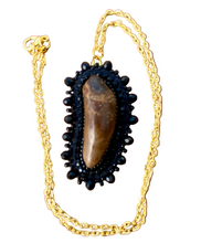 Load image into Gallery viewer, Fossilized Walrus/ivory tooth necklace