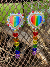 Load image into Gallery viewer, Rainbow hearts with tails