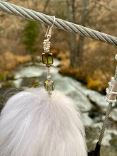 Load image into Gallery viewer, Arctic Fox large poms with taupe beads
