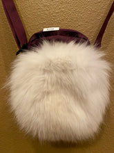Load image into Gallery viewer, Crossbody purple bag with Arctic Fox cover
