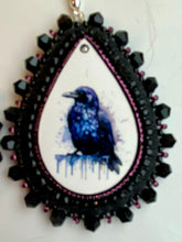 Load image into Gallery viewer, Raven teardrops
