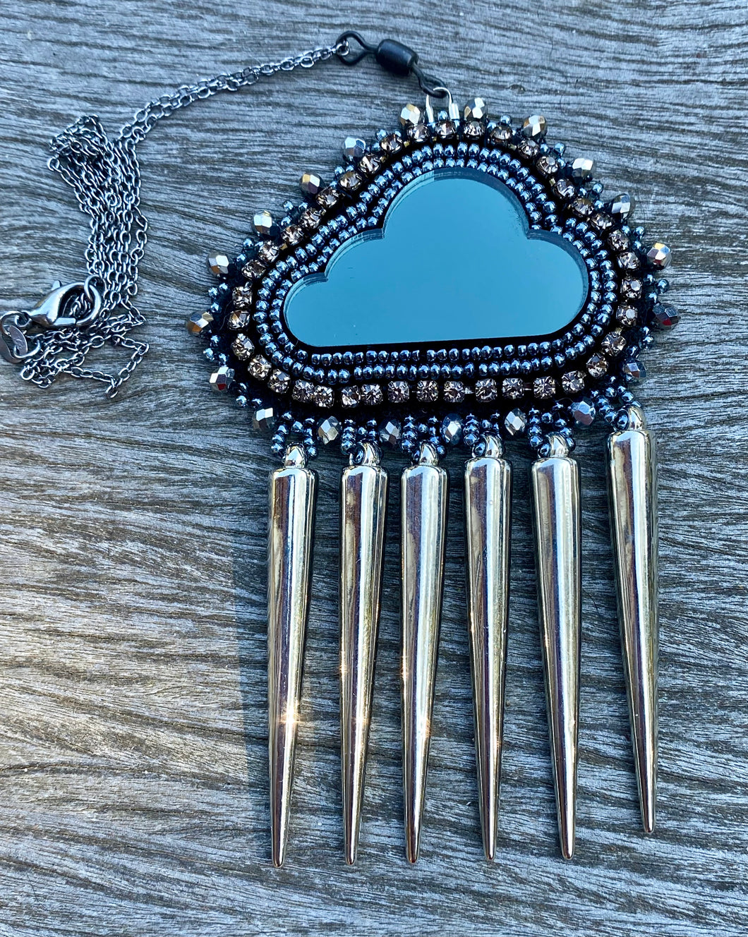 Raincloud necklace