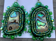 Load image into Gallery viewer, Abalone rectangles w green
