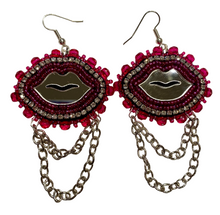 Load image into Gallery viewer, Mirror lips with chains
