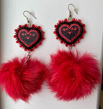 Load image into Gallery viewer, Formline Ravens Red w poms
