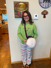 Load image into Gallery viewer, Crossbody purple bag with Arctic Fox cover
