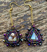 Load image into Gallery viewer, Abalone triangle dangles
