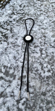 Load image into Gallery viewer, White Raven bone bolo tie
