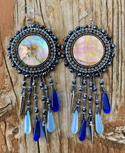 Load image into Gallery viewer, Abalone dangles (blue)
