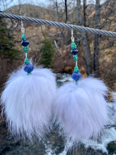 Load image into Gallery viewer, Arctic Fox Mega poms with blueberries
