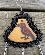 Load image into Gallery viewer, Raven-Cedar hats with ermine tails
